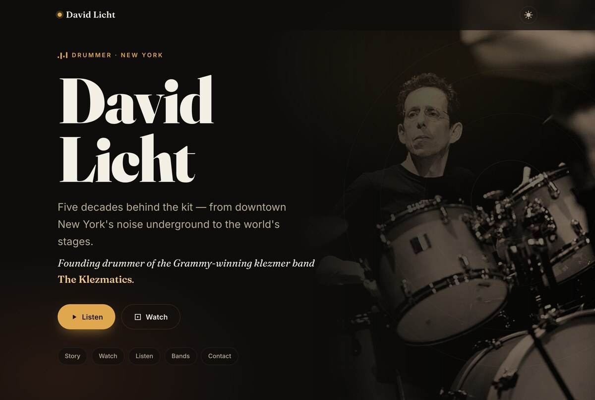 davidlicht.com — tribute site for my dad